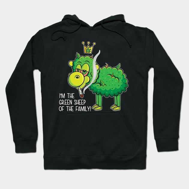 The Green Sheep Hoodie by MightyShroom